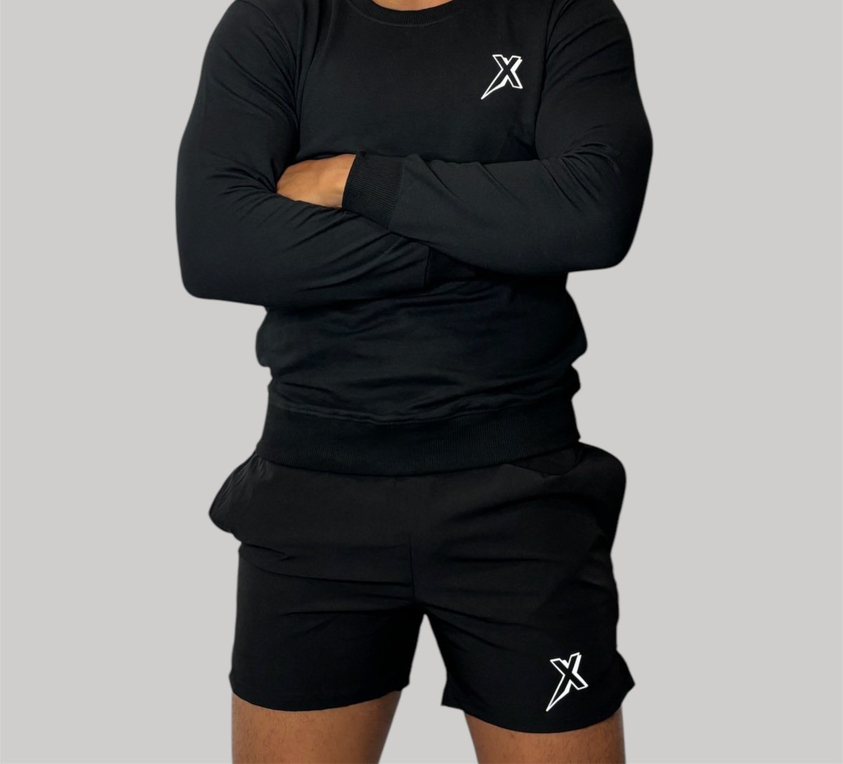 Sweat Col Rond Noir Homme miniature 2