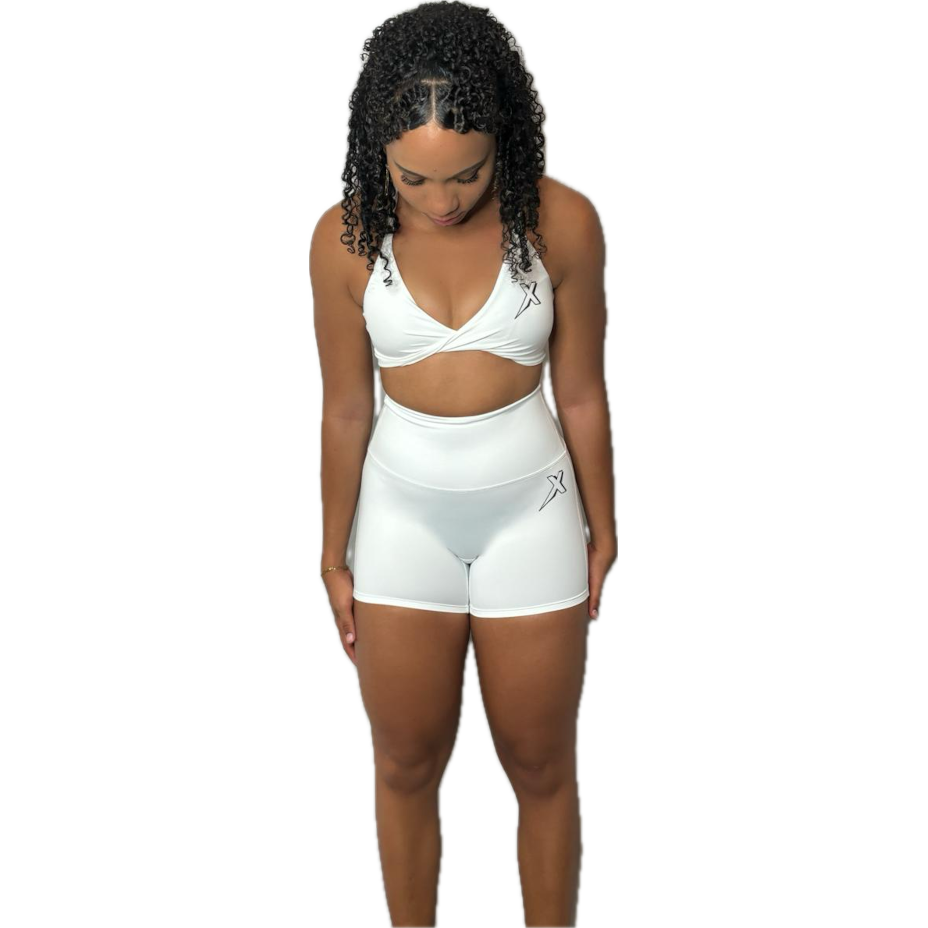 Short basique blanc