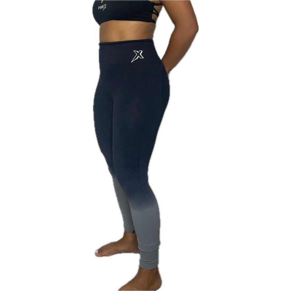 Legging bicolore noir/gris