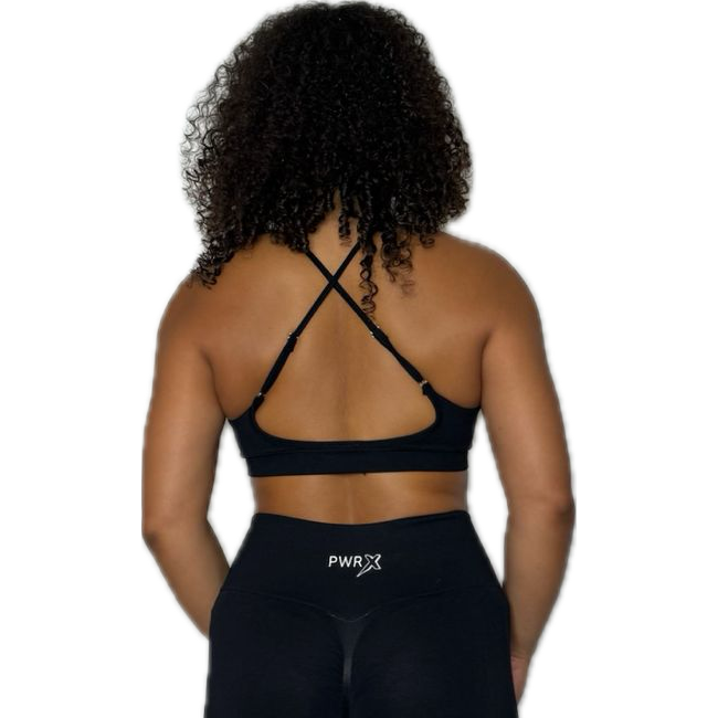 Brassière col en V noir