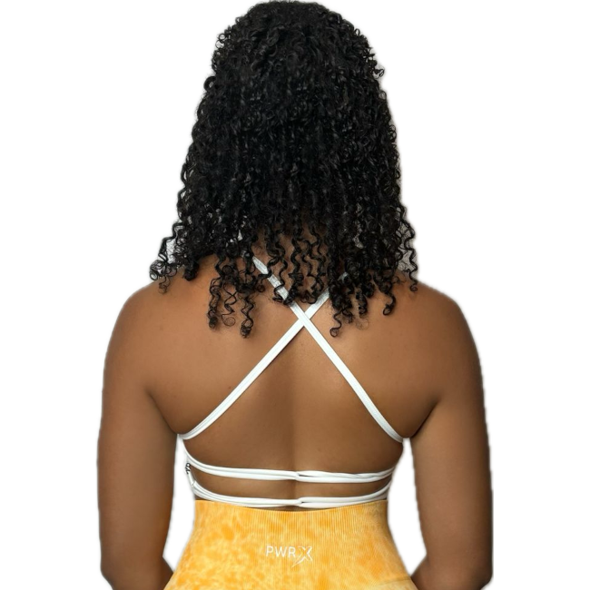 Brassière 3 croisées blanc