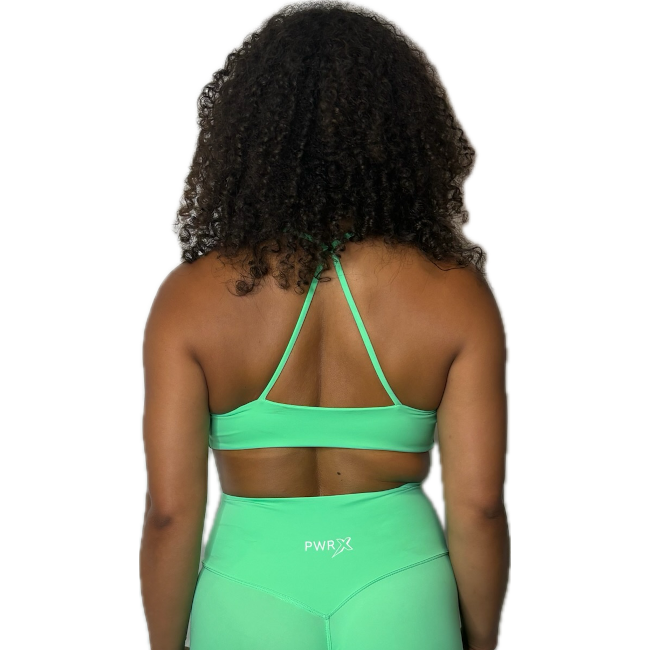 Brassière torsadé vert