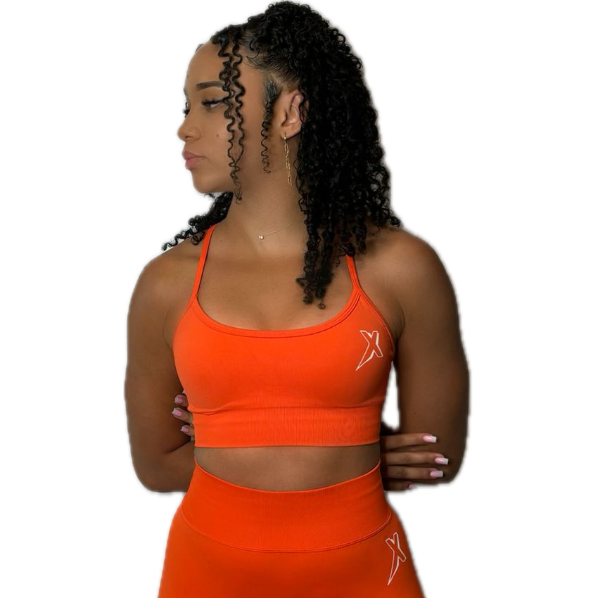 Brassière col rond orange