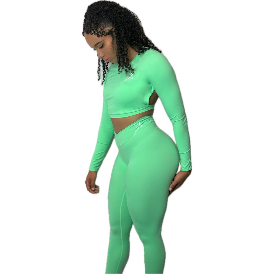 Legging slim vert