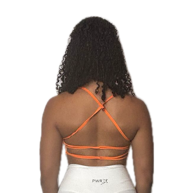 Brassière 3 croisées orange
