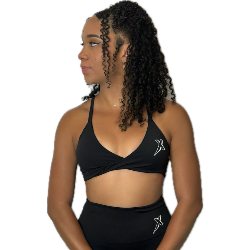 Brassière torsadé noir