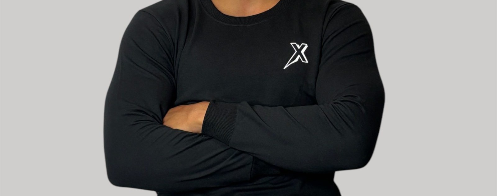 Sweat Col Rond Noir Homme