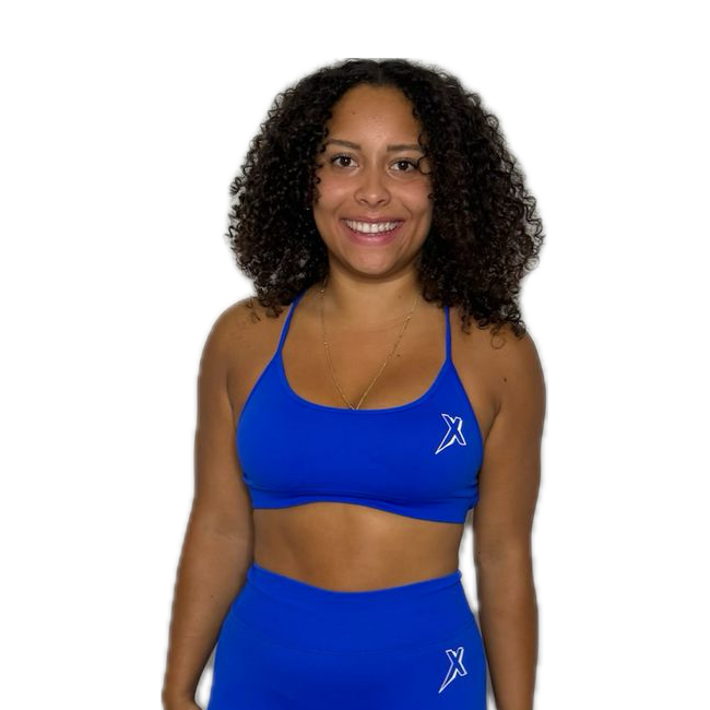 Brassière 2 croisées bleu